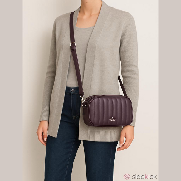 NWT Coach Jes Amethyst Crossbody Bag Dual Zip with Coach Charm - Picture 2 of 13